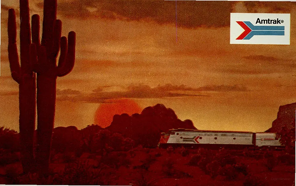 Amtrak, Southwest, America, picture windows, reclining seat, lounge Postcard