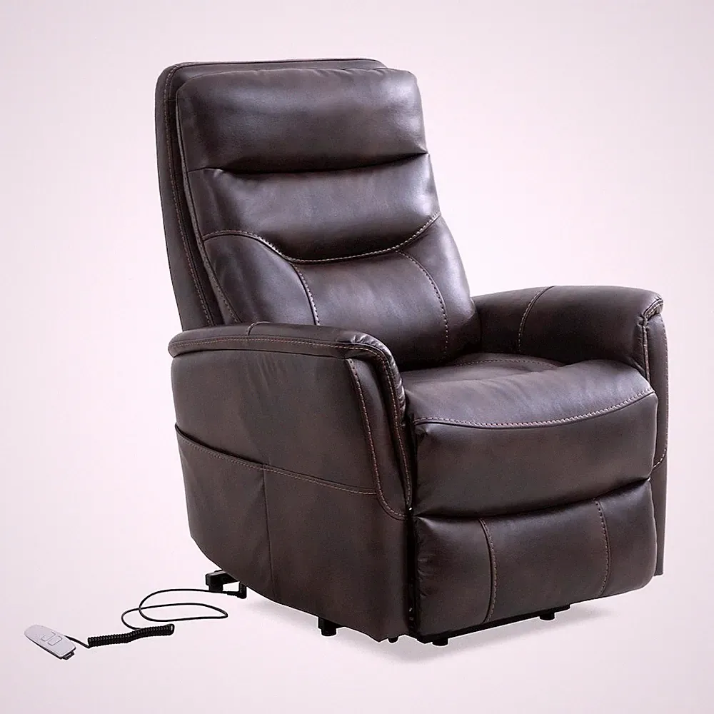 Gemini - Truffle Power Lift Recliner with Articulating Headrest
